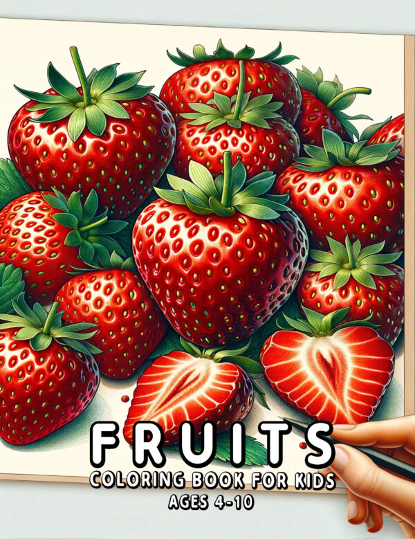 Fruits - Creative & Colorful Coloring Book, Fun Fruit Adventures Through Art, Perfect Gift for Learning and Relaxation