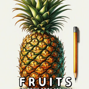 Fruits - Delicious and Vibrant Coloring Book with Tropical and Seasonal Fruits, Great for Relaxing, Creativity, and Gift Giving