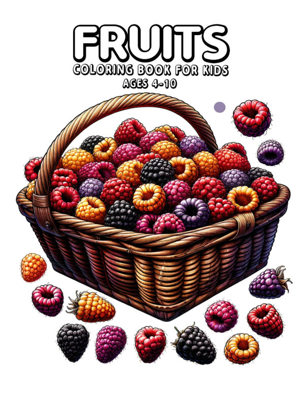 Fruits - A Tasty & Educational Coloring Experience, Explore Sweet Fruit Shapes and Patterns, Great Gift for Play and Learning