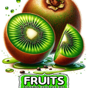 Fruits - Adorable Coloring Book with Cute Berries, Citrus, and Tropical Treats, Fun and Relaxing Gift Idea for Creative Exploration