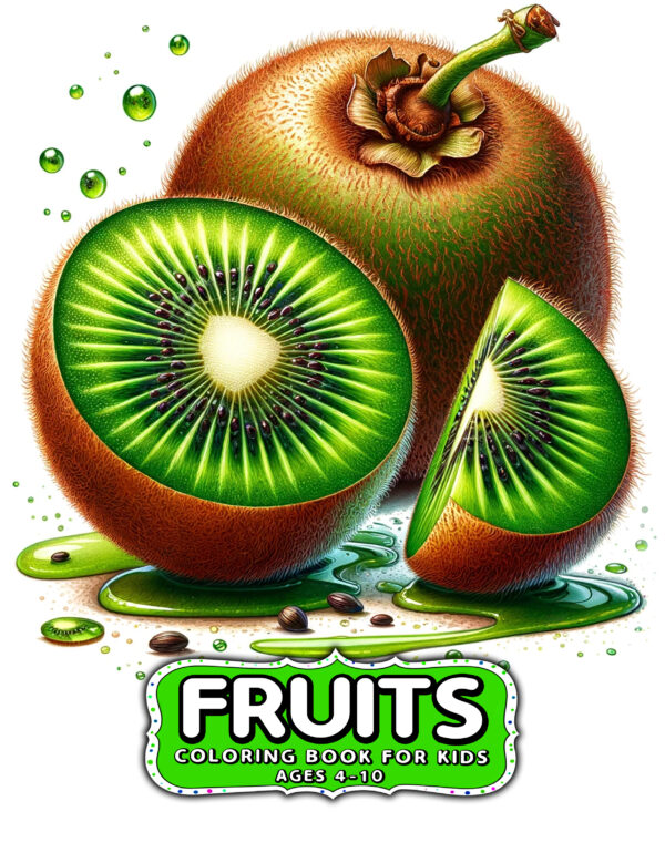 Fruits - Adorable Coloring Book with Cute Berries, Citrus, and Tropical Treats, Fun and Relaxing Gift Idea for Creative Exploration