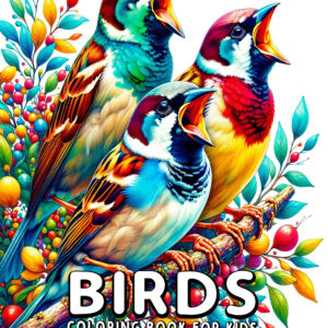 Feathered Friends Fiesta - Fun & Colorful Bird Illustrations, Perfect Creative Coloring Book for Kids & Nature Lovers