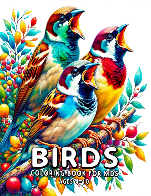 Feathered Friends Fiesta - Fun & Colorful Bird Illustrations, Perfect Creative Coloring Book for Kids & Nature Lovers