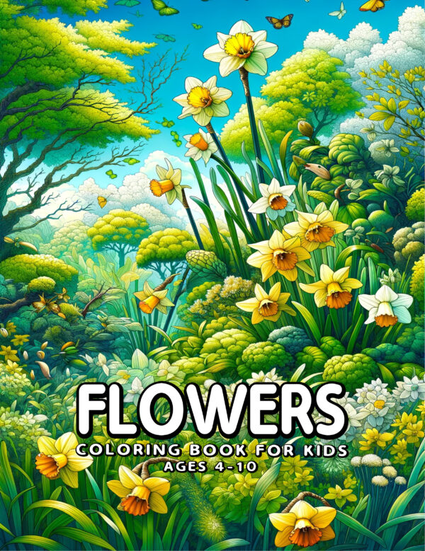 Flowers - Calm and Creative Coloring Book Filled with Delightful Florals and Natural Patterns, Great for Mindfulness and Artistic Expression