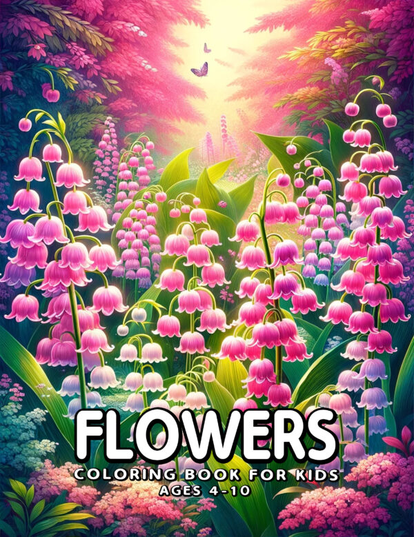 Flowers - Lovely Coloring Book with Fun and Creative Bloom Designs, Great for Floral Enthusiasts, Nature Exploration, and Art Therapy