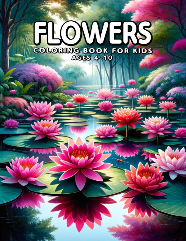 Flowers - Happy Coloring Book Full of Blooming Joy and Peaceful Designs, Ideal for Gift Giving, Creative Time, and Floral Exploration