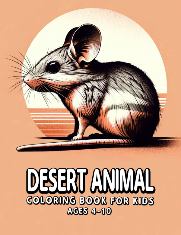 Exciting Coloring Book Featuring Desert Animals – Fun & Educational Gift for Boys & Girls, Perfect for Birthdays & Holidays