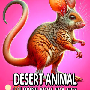 Desert Animal Coloring Book for Kids – Fun and Interactive Activity Book Featuring Fascinating Desert Animals, Perfect for Creativity