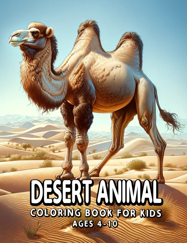 Desert Animal Gift - Funny Illustrations & Oasis Adventures, Vibrant Coloring Book for Kids to Explore Wild Desert Creatures