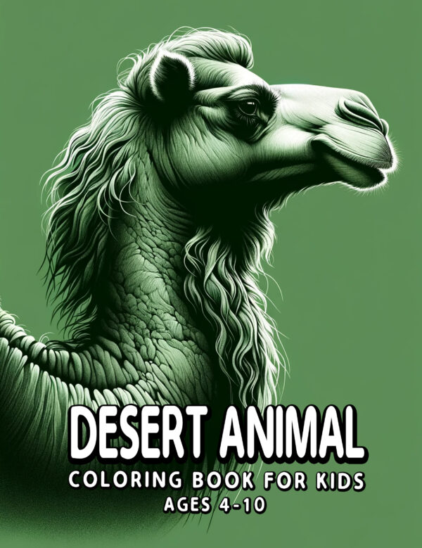 Desert Animal Gift For Kids, 8.5" x 11" – Explore the Desert with this Fun Coloring Book for Children, Ideal for Creativity and Learning