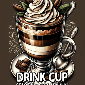 Retro Refreshments Coloring Book - Fun Vintage Drink Cup Designs, Perfect Gift for Kids, Creative & Relaxing Activity for Holidays & Birthdays