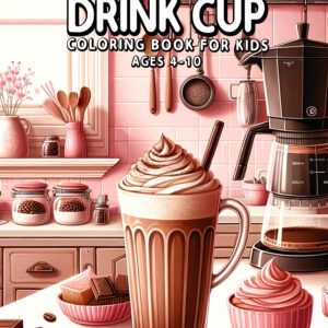 Cute Drink Cup Coloring Book - Fun & Colorful Adventures for Kids, Perfect Gift for Boys & Girls, Creative & Relaxing Holiday Activity