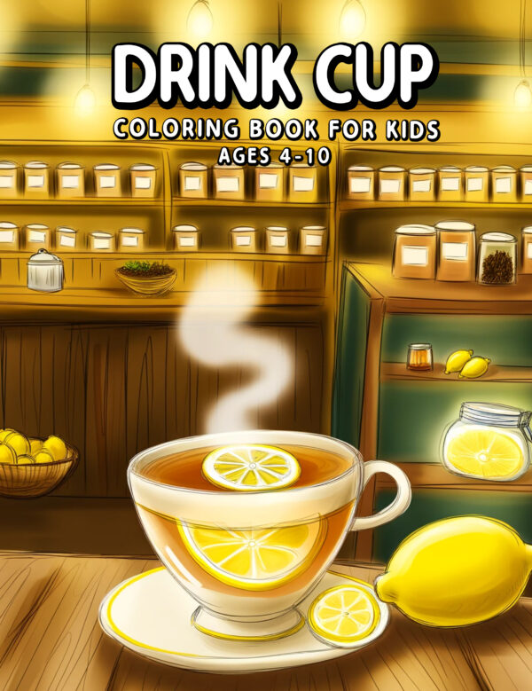 Cute Cup Creations Coloring Craze - Fun & Creative Drink Cup Designs for Kids, Perfect Gift for Birthdays & Holidays