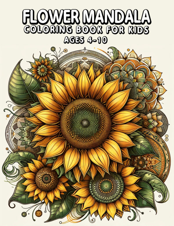 Flower Mandala - Beautiful & Relaxing Coloring Book, Intricate Floral Designs for Creativity, Ideal Gift for Mindfulness and Art Loversy Trees, and Nature Scenes, Ideal Gift for Creative Joy
