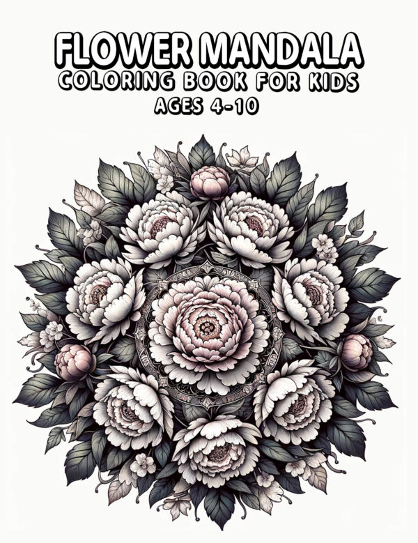Flower Mandala - Artistic Coloring Book for Stress Relief, Stunning Mandala Designs, Perfect for Relaxation and Gift Giving
