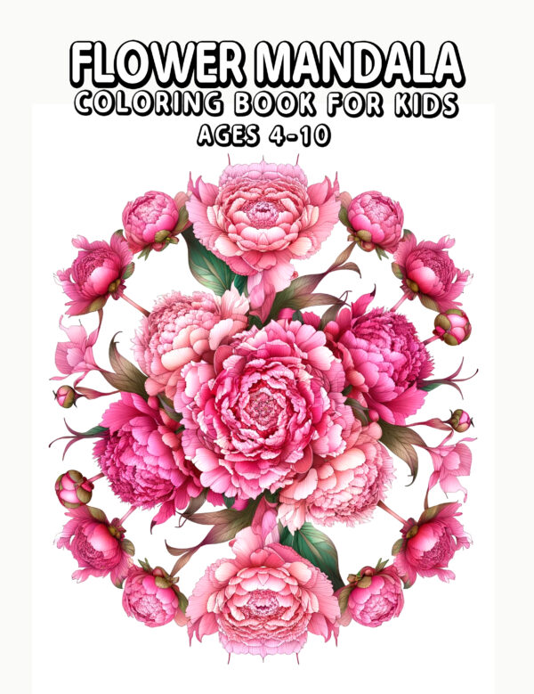 Flower Mandala - Elegant Floral Mandala Designs to Color, Encourages Creativity and Focus, Great Gift for Nature and Pattern Fans