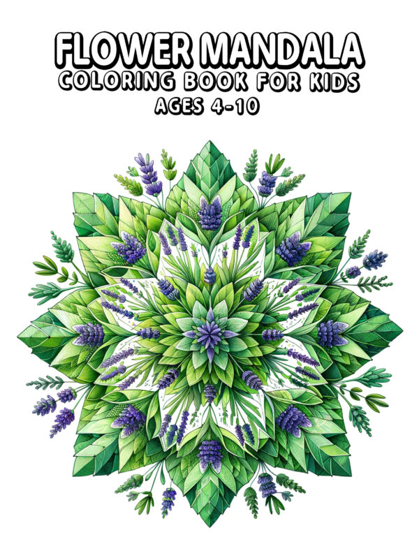 Flower Mandala - A Tranquil Coloring Experience with Beautiful Mandalas, Floral Magic for Relaxation and Creative Exploration