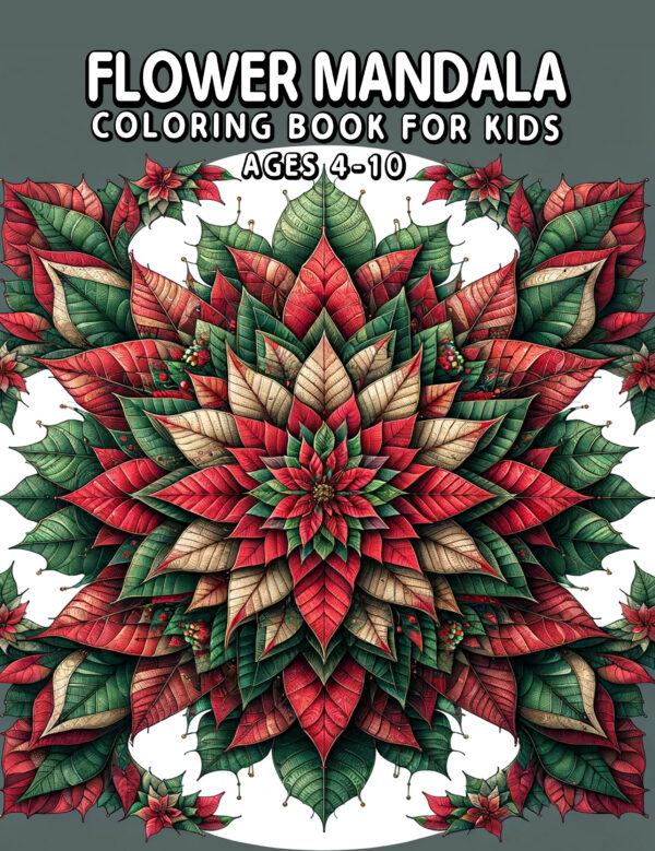 Flower Mandala - Colorful Mandala Collection Featuring Detailed Florals, Perfect for Relaxation, Gifting, and Artistic Expression