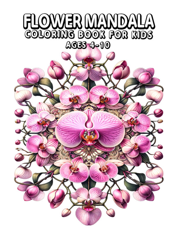 Flower Mandala - Intricate Coloring Book for Mindful Creativity, Explore Beautiful Florals in Every Page, Gift for Mandala Lovers