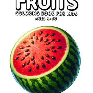 Fruits - Wholesome Coloring Book with Healthy Snacks, Delicious Drawings, and Creative Fun, Great Gift for Wellness and Food Fans