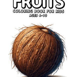 Fruits - Artistic Coloring Book with Stylized Fruit Patterns and Fresh Designs, Ideal for Gifting, Creativity, and Daily Relaxation