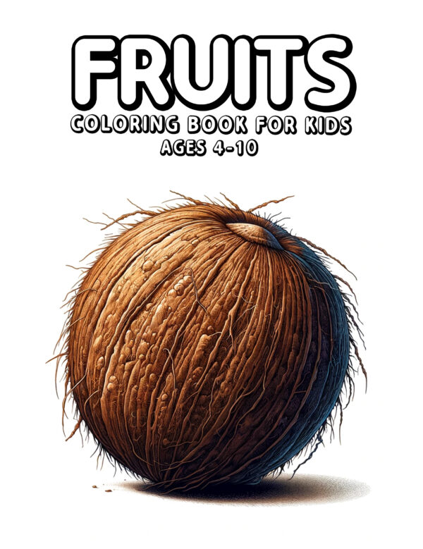 Fruits - Artistic Coloring Book with Stylized Fruit Patterns and Fresh Designs, Ideal for Gifting, Creativity, and Daily Relaxation