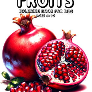 Fruits - Fun & Educational Coloring Book, Explore Juicy Fruits Through Art, Perfect Gift for Creative Play and Healthy Learning