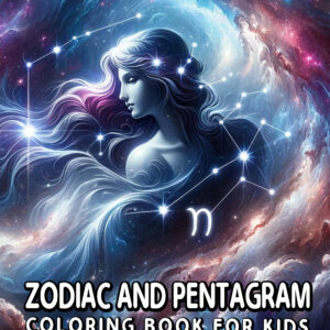 Colorful Zodiac & Pentagram Coloring Book for Kids – Hours of Creative Fun & Relaxation, Great Birthday or Holiday Gift Idea