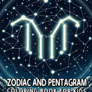 Fun and Engaging Zodiac Coloring Book for Kids – Explore Astrology & Pentagram Symbols, Perfect Gift for Learning and Creative Fun