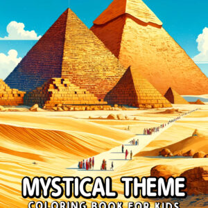 Mystical Theme Coloring Book for Kids – Enchanted Land of Pixies & Magical Creatures, Fun Gift for Boys & Girls