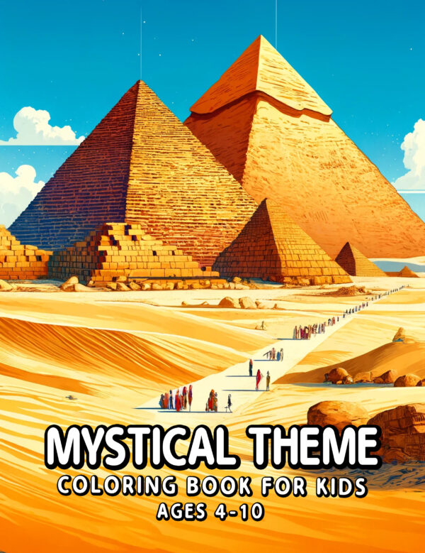Mystical Theme Coloring Book for Kids – Enchanted Land of Pixies & Magical Creatures, Fun Gift for Boys & Girls