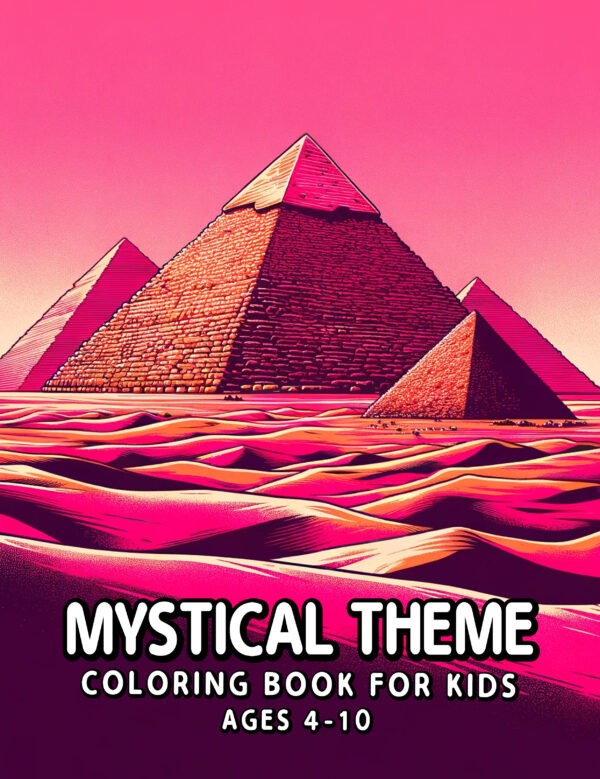 Mystical Theme Colorful Illustration 8.5" x 11" – Children’s Coloring Book with Magical Creatures & Hidden Wonders, Perfect Gift for Boys & Girls