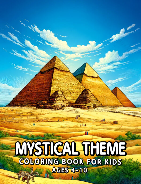 Mystical Theme Funny Illustration - Children’s Coloring Book for Creative Fun, Perfect Gift for Imaginative Kids Who Love Magic & Fantasy