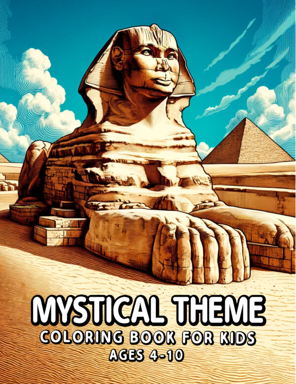 Mystical Theme Coloring Book for Kids – Discover Hidden Wonders and Whimsical Creatures, Ideal Gift for Boys and Girls
