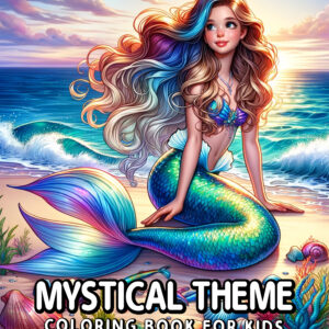 Mystical Theme Coloring Book for Kids – Explore Magical Lands with Fairies, Sprites & Whimsical Creatures, Gift for Boys & Girls