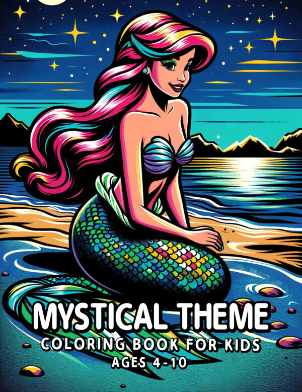 Mystical Theme - Children’s Coloring Book with Beautiful Illustrations, Ideal for Boys and Girls, Hours of Creative Fun and Imagination