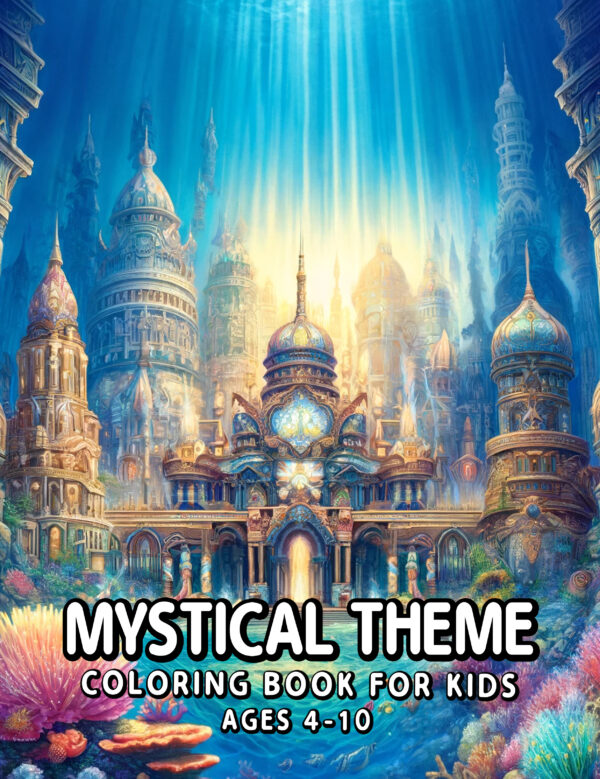 Mystical Theme - Fun & Magical Coloring Book for Kids, 8.5" x 11", Ideal Gift for Boys and Girls, Full of Enchanted Activities