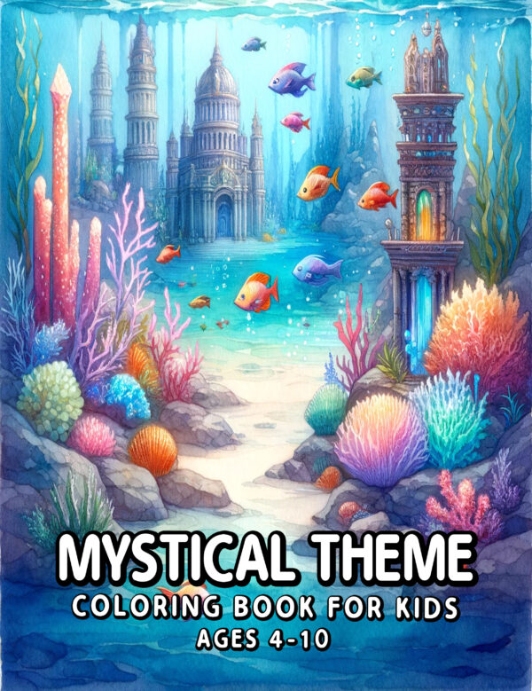 Mystical Theme Coloring Book - Encounter Mystical Beings, 8.5" x 11" Size, Perfect Gift for Birthdays and Holidays