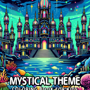 Mystical Theme Children's Coloring Book - 8.5"x11" Gift for Boys & Girls, Encourages Creativity, Relaxation & Magical Exploration