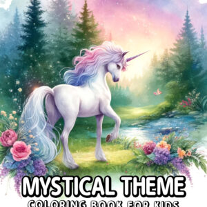 Mystical Theme Children's Coloring Books - Roam Through an Enchanted Land with Fairies and Magical Creatures, Perfect Gift for Boys and Girls