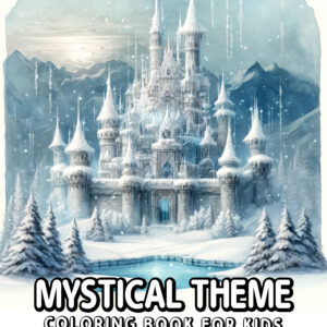 Mystical Theme Illustration 8.5" x 11" – Children's Coloring Book for Boys and Girls Passionate About Mysteries and Hours of Creative Fun