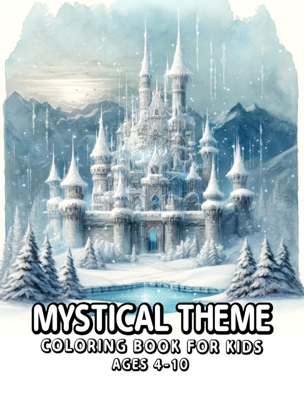 Mystical Theme Illustration 8.5" x 11" – Children's Coloring Book for Boys and Girls Passionate About Mysteries and Hours of Creative Fun
