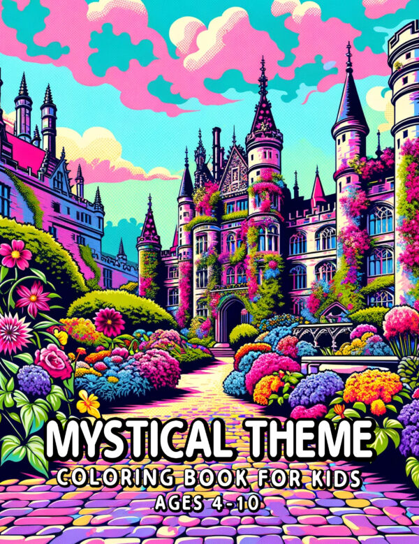 Mystical Theme Designs for Kids – Magical Coloring Book with Fun Illustrations, Perfect Creative Gift for Boys and Girls Who Love Fantasy Art