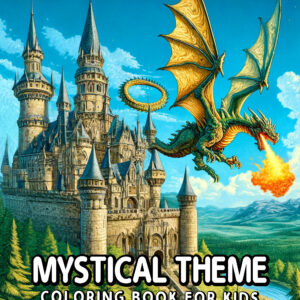 Mystical Theme Coloring Book for Kids - Discover a Hidden Enclave of Mystical Secrets, Ideal Gift for Boys and Girls, 8.5" x 11" Size