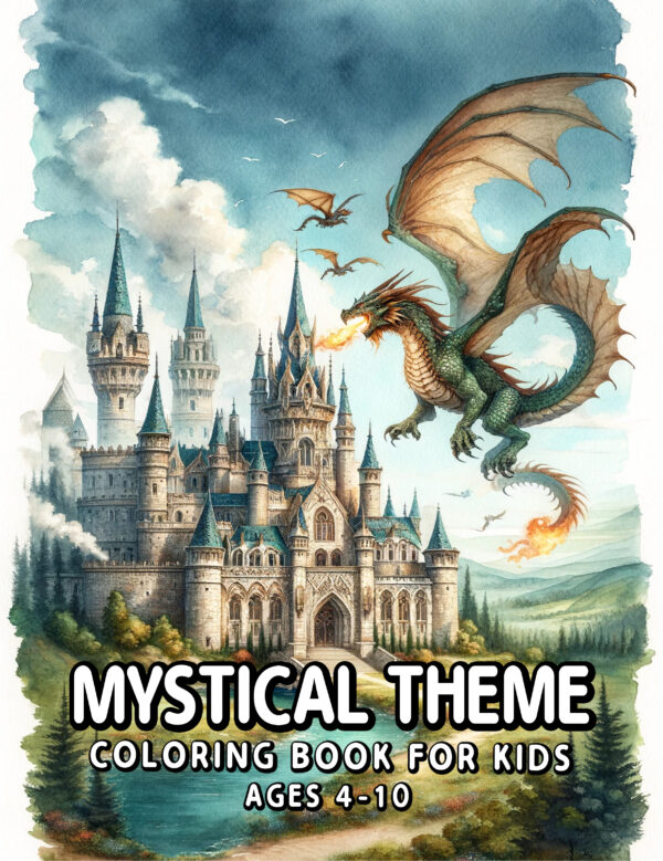 Mystical Theme Coloring Book for Kids – Fun & Cute Illustrations for Boys and Girls, Relaxing Creative Activities & Magical Exploration