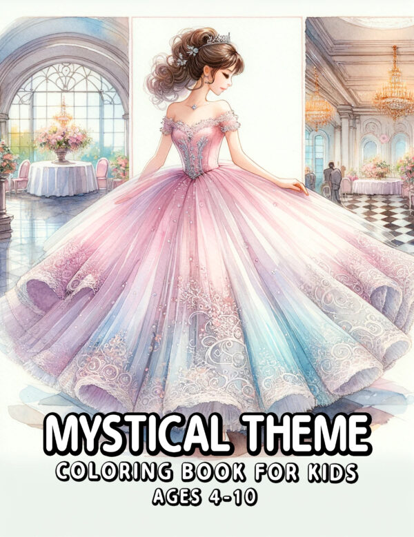 Mystical Theme Illustrations for Children – Funny & Cute 8.5" x 11" Coloring Book, Ideal Creative Gift for Boys and Girls