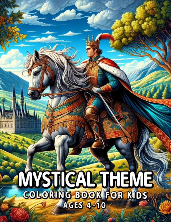 Mystical Theme Coloring Adventure - Uncover Secrets with Enchantment & Intrigue, Ideal for Boys and Girls, Hours of Entertainment