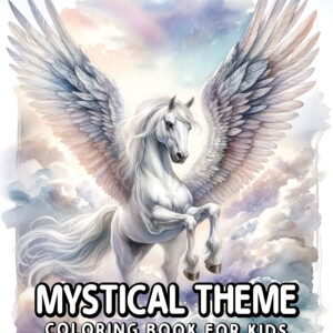 Mystical Theme - Fun and Colorful Gift for Kids, 8.5" x 11" Size, Cute Coloring Book for Boys and Girls, Great for Birthdays or Holidays