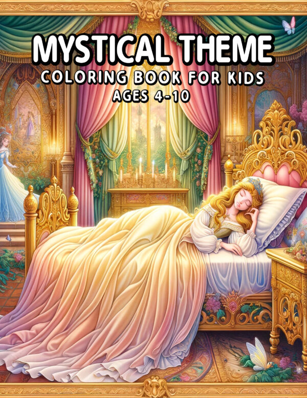 Mystical Theme Coloring Book for Kids – Fun & Beautiful Illustrations, Perfect Gift for Creative Boys and Girls Who Love Magical Adventures