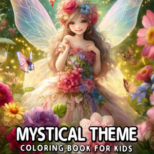 Mystical Theme Coloring Adventure – Encounter Mystical & Mysterious Creatures, Ideal Gift for Boys & Girls, Great for Birthdays & Holidays